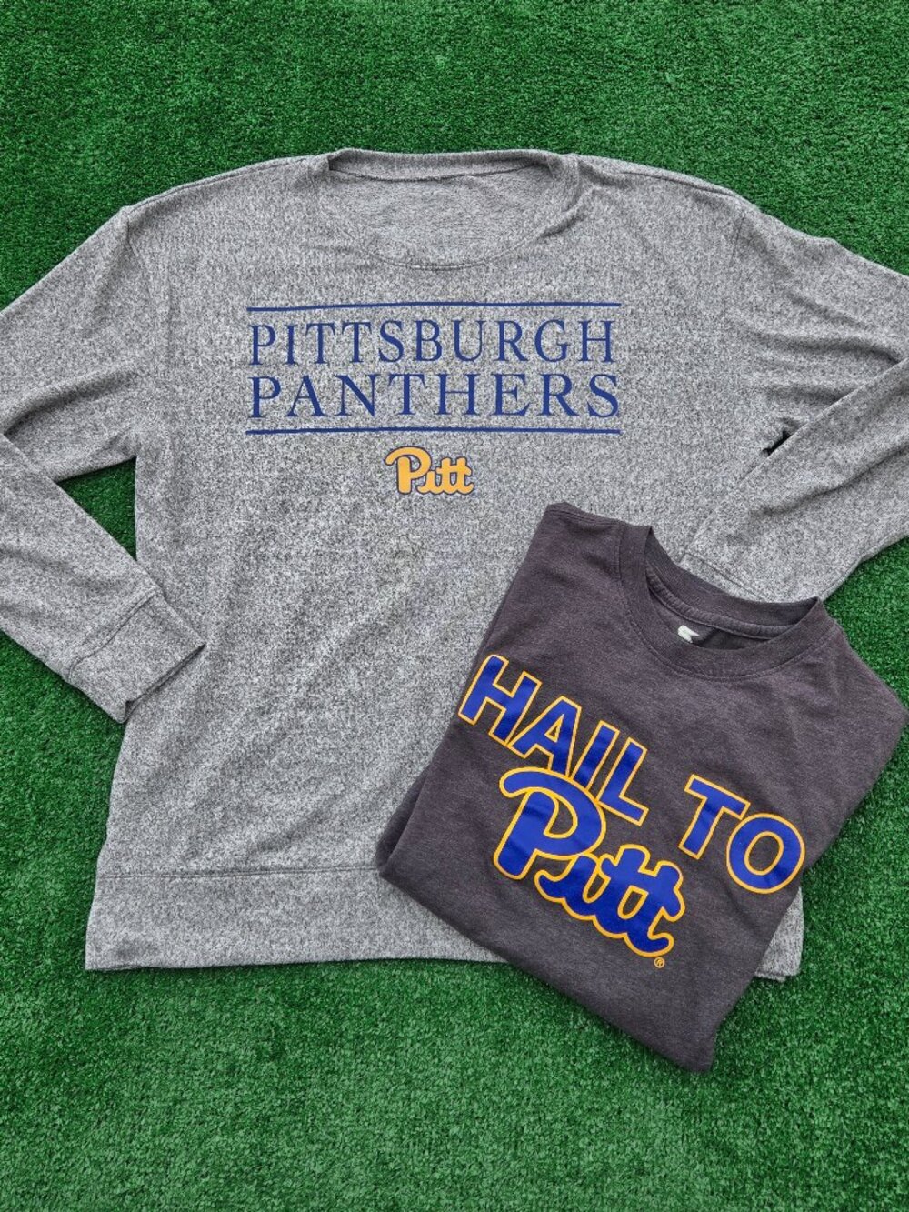 Pitt Panthers bundle lot of 2 shirts Hail to Pitt